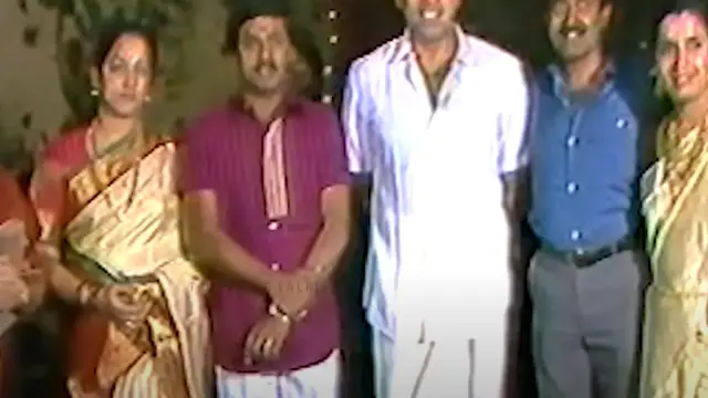 ராதாவின் திருமண வரவேற்பு வீடியோ - ஜோடியாக வந்த ராமராஜன் - நளினி, பார்த்திபன் - சீதா. ரெண்டு ஜோடியும் இப்படி பிரிஞ்சிட்டாங்களே.