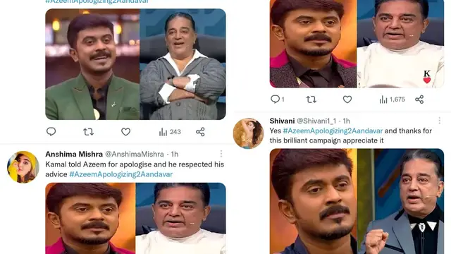அசீம் வீடியோ வெளியிட்டதும் ட்ரெண்டிங் ஆன ஹேஷ் டேக் AzeemApologizing2Aandavar - காரணம் எல்லாம் BOTS தானா ?