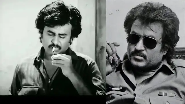 சிகரெட் பிடித்தபடியே பத்திரிக்கையாளர்கள் கேள்விக்கு பதில் அளித்துள்ள ரஜினி - அரிய வீடியோ இதோ