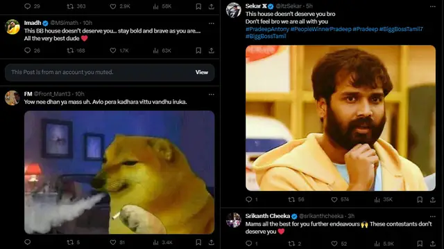 பிக் பாஸில் இருந்து வெளியேற்றப்பட்ட பின் பிரதீப் போட்ட முதல் பதிவு - ரசிகர்கள் ஆறுதல்.