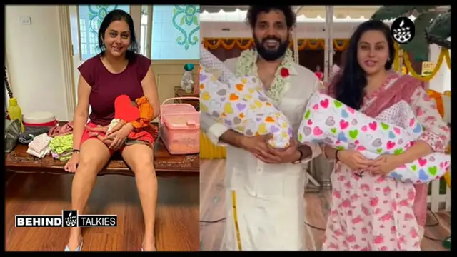 இரண்டு குழந்தை இருக்கும் நிலையில் கணவரை பிரிகிறாரா நமீதா? - அவரே கொடுத்த விளக்கம்