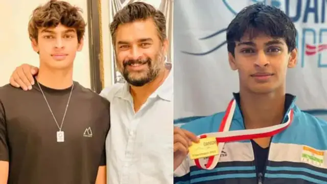 பதக்கங்களை குவித்த மாதவனின் மகன் - குவியும் வாழ்த்துக்கள். அடேங்கப்பா ஒரே போட்டியில் இத்தனை பதக்கமா.