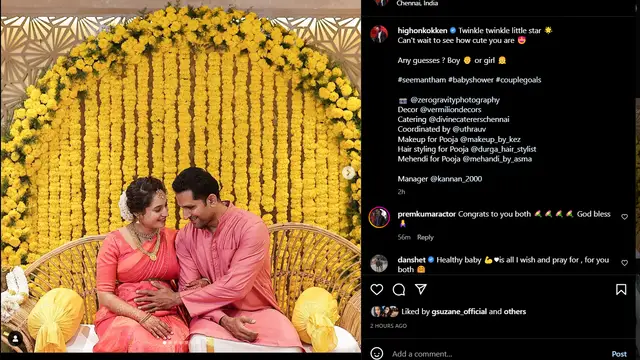 துணிவு வில்லனை இரண்டாம் திருமணம் செய்த பூஜாவிற்கு நடந்த வளைகாப்பு - அவரின் முதல் கணவர் யார் தெரியுமா ?