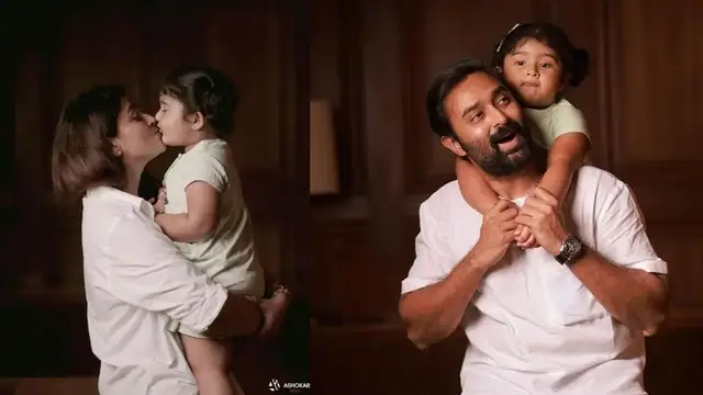 மூன்றாவது பிறந்தநாளை கொண்டாடிய சினேகா மகள் - கொழுக் முழுக்னு நல்லா அமுல் பேபி மாதிரி வளர்ந்துவிட்டாங்க.