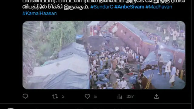 கோர ரயில் விபத்து, ரத்த தானம் கொடுக்கும் மக்கள் - அன்பே சிவம் படத்தை நினைவுபடுத்தி ரசிகர்கள் கண்ணீர்