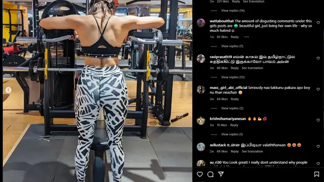 'லாஸ்லியாவா இது ? 'Workout வீடியோவை வெளியிட்ட லாஸ்லியா - கண்டபடி கமண்ட் செய்யும் நெட்டிசன்கள்.