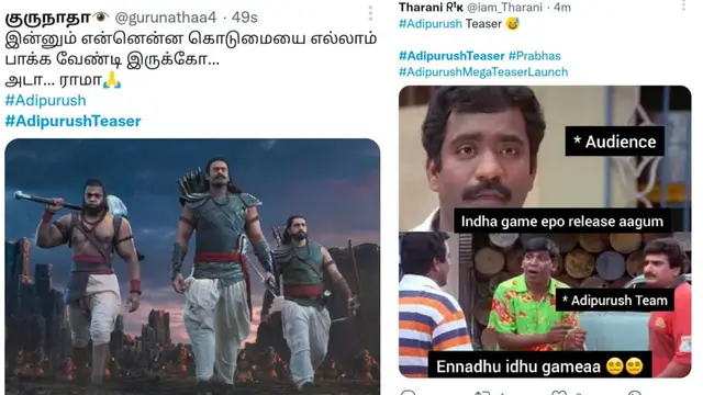 இப்போ தான் கடப்பா ஏன் அப்படி பண்ணார்னு புரியுது - ஆதிபுருஷ் படத்தை பங்கமாக கலாய்த்த சேவாக்.