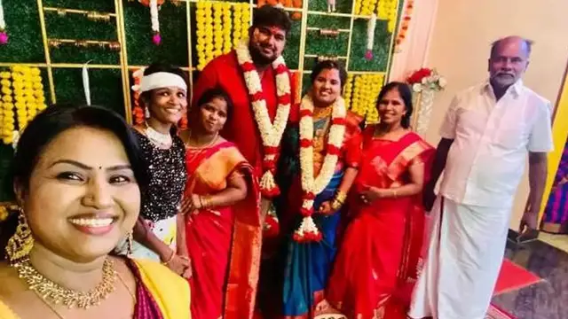 10 ஆம் வகுப்பில் திருமணம், தற்போது வீட்டில் நடைபெற்ற விஷேசம் - கம்பம் மீனா பகிர்ந்த புகைப்படம்.