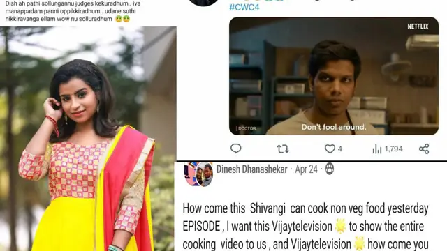 சொம்பு தூக்கியே ஷிவாங்கிய பைனலுக்கு கொண்டு வந்துட்டாங்க - விமர்சித்தவருக்கு வெங்கடேஷ் பத் விளக்கம்.
