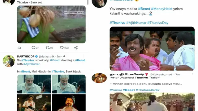 'எங்கேயோ பார்த்த மாதிரி இருக்கே' - 2006ல் வந்த ஹாலிவுட் பட ட்ரைலரை பகிர்ந்து தன் பங்கிற்கு துணிவு படத்தை கலாய்த்த ப்ளூ சட்டை.