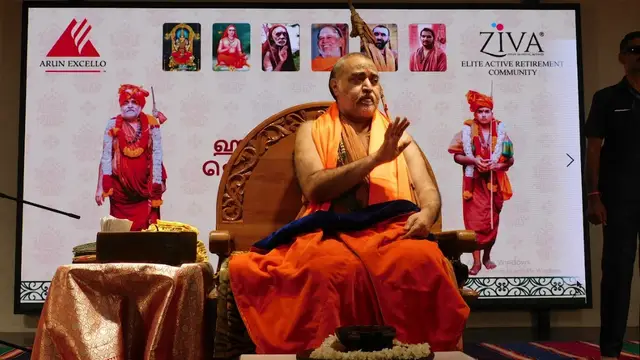 ஜீவா ஆக்டிவ் ரிடையர்மென்ட் சமூகத்திற்கு விஜயம் செய்த ஸ்ரீ காஞ்சி காமகோடி பீடாதிபதி ஸ்ரீ சங்கர விஜயேந்திர சரஸ்வதி சுவாமிகள்