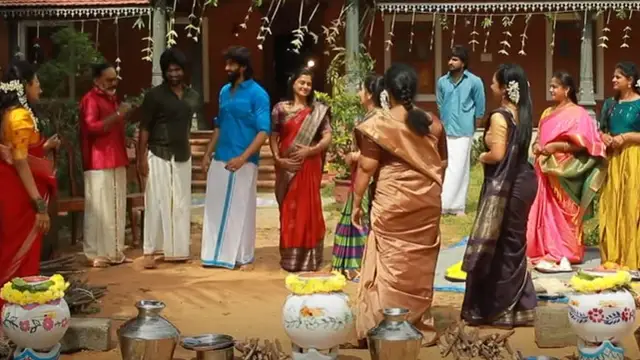 கிராமத்து ஸ்டைலில் கோலாகலமாக பொங்கல் பண்டிகையை கொண்டாடும் விஜய்,காவிரி குடும்பம் -  மகாநதி