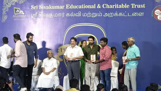 நான் SSCL 365 ரூபாய்ல முடிச்சேன், ஆனா கார்த்தி பயனுக்கு Pre-kg சேர்க்க - பேசு பொருளான சிவகுமாரின் பேச்சு