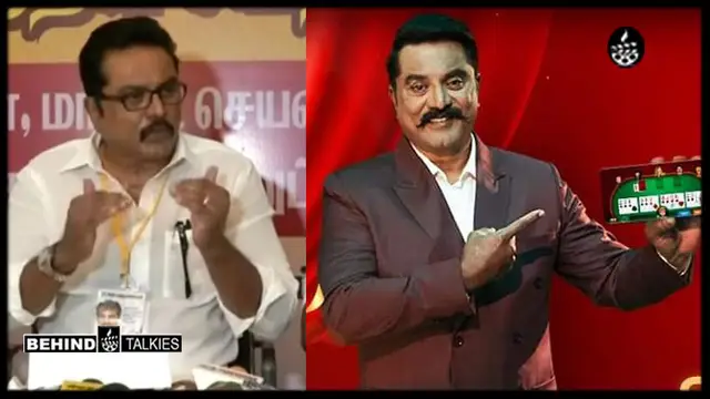 சரத்குமார் ரம்மி விளம்பரத்தில் நடித்தது குறித்த கேள்விக்கு சென்ராயன் அளித்த பதில்.