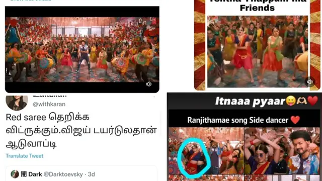 "ரஞ்சிதமே" பாடலில் விஜய் நடனத்திற்கு டஃப் கொடுத்த டிக் டாக் நடன கலைஞர் - இன்ஸ்டா புகைப்படங்கள பாத்தா மெரண்டுடுவீங்க.