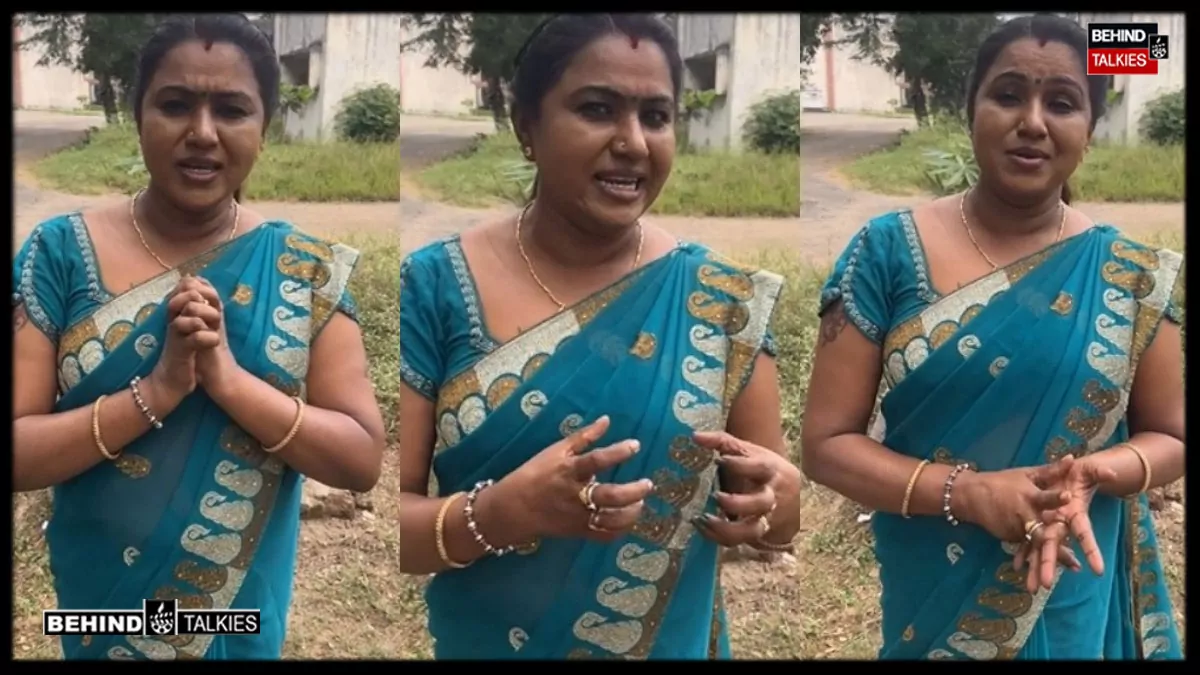 ஓசியில சேலை வாங்குறன்னு எப்படி சொல்லலாம், புகார் கொடுக்க போறேன் – ஆவேசத்தில் நடிகை கம்பம் மீனா